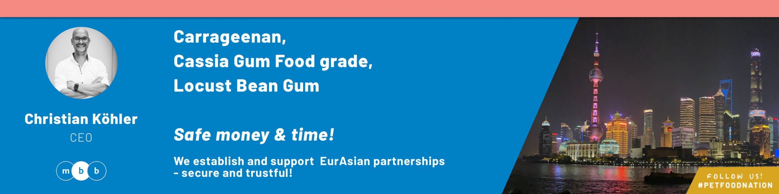 Build EurAsian partnerships ❤️ on people and then on businesses. 💵